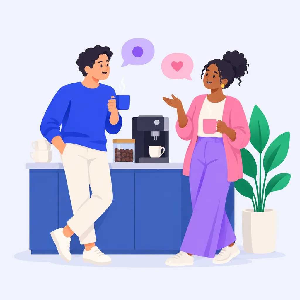 Small Talk practice scene